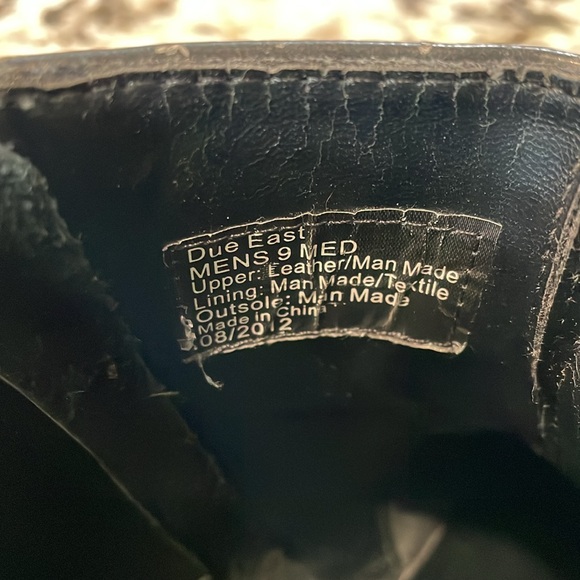 Men’s Moto Ankle Boots Sz 9 - Picture 7 of 8